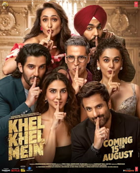 Khel_Khel_Mein_poster – Housefull Find showtimes, reviews, and more for "Khel Khel Mein" at cinemas near you in Pune. Get detailed movie information, cinema features, and cancellation