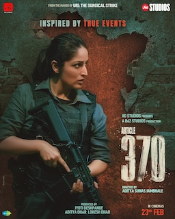 Article-370 β Housefull After an incident in Kashmir, an intelligence agent is selected for a secret mission by the PM's joint secretary to contain terrorism by rendering Article 370 ineffective.